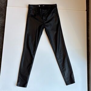 Kut from the Kloth Mia Toothpick Skinny Coated Denim Ankle Pant